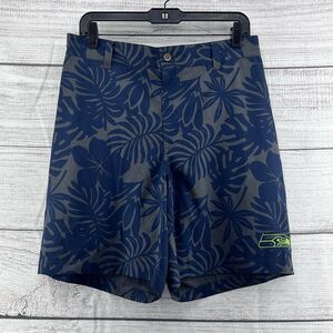 Seattle SEAHAWKS Blue NFL‎ Football Team Apparel Board Shorts Unlined Sz L Beach